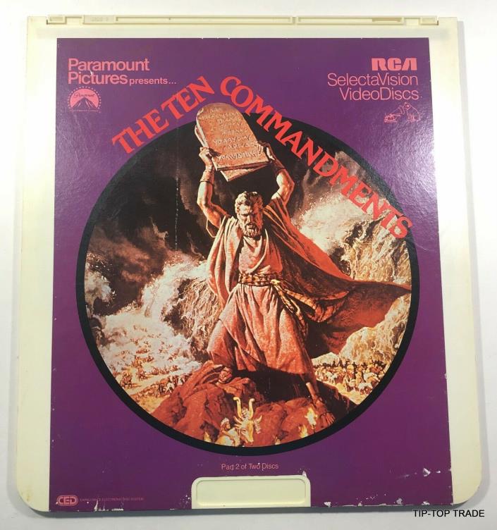 Rare Vintage RCA The Ten Commandments Selectavision Videodiscs- Part 2