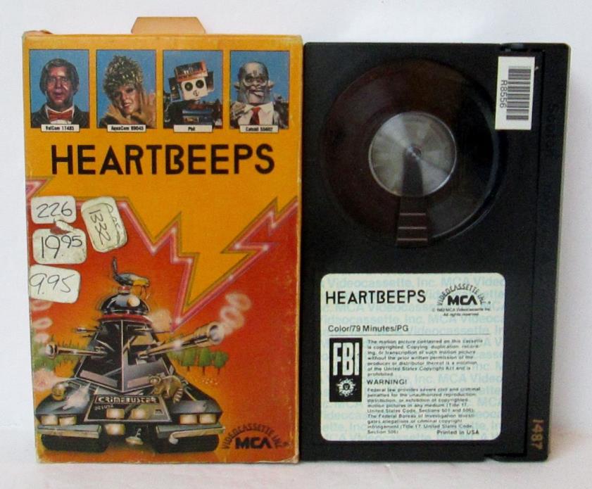 HEARTBEEPS BETA BETAMAX VIDEO CASSETTE TAPE