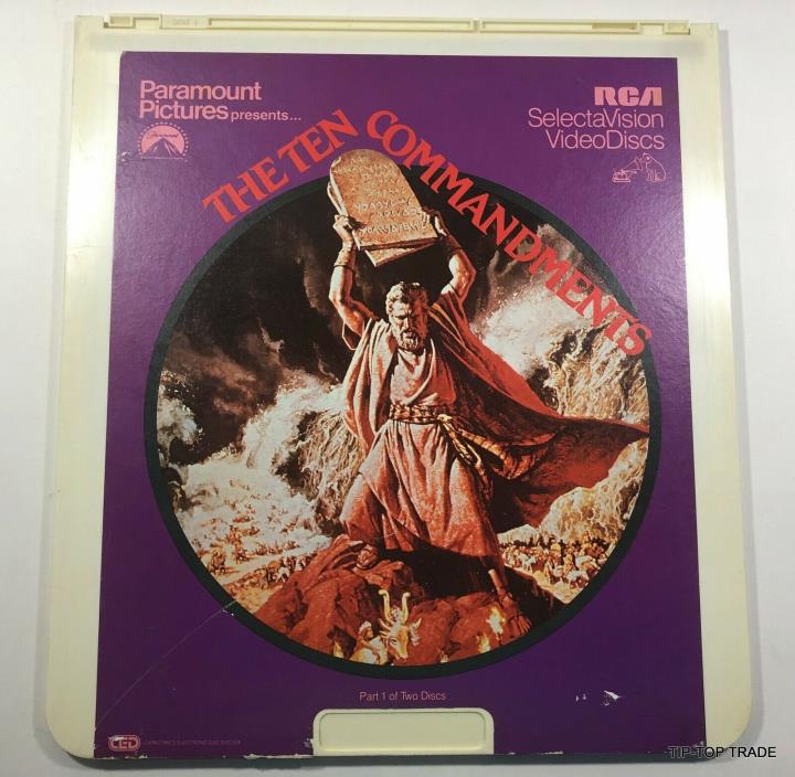 Rare Vintage RCA The Ten Commandments Selectavision Videodiscs- Part 1