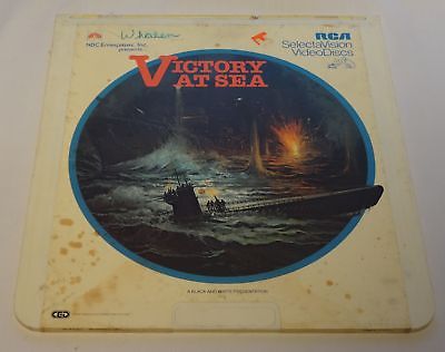 Vintage CED Video Disk Victory at Sea