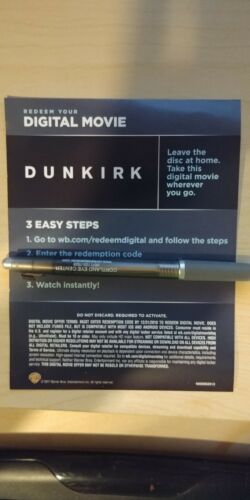 Dunkirk 4k digital HD code