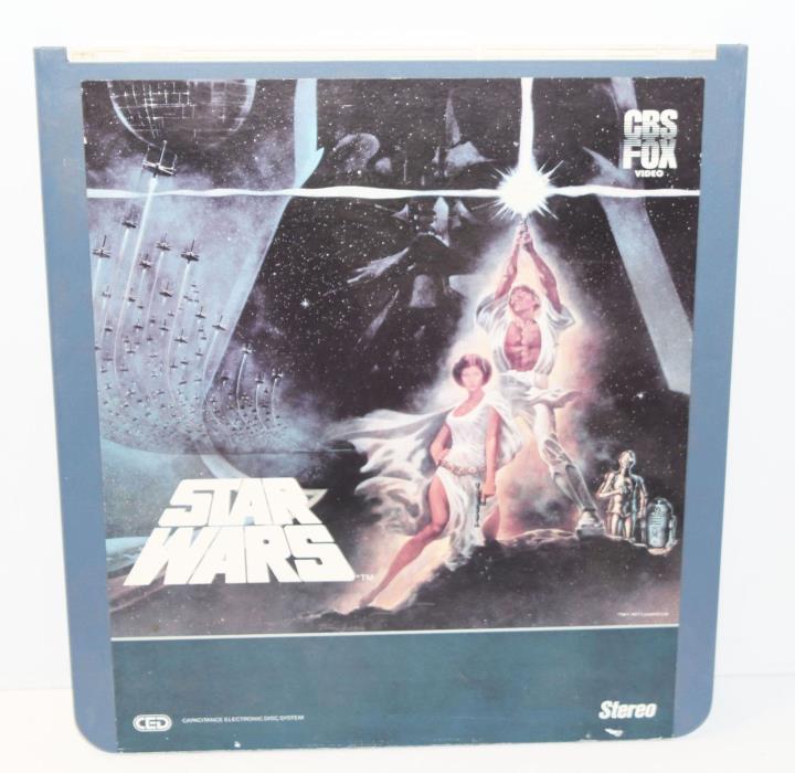 VideoDisc CED Disc- Star Wars 1977 Original George Lucas CBS Fox Ford Hamill