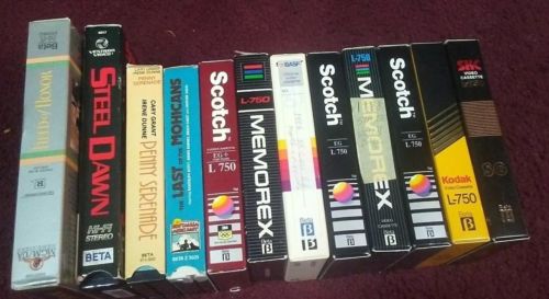 Betamax Beta Tapes (8) Sold As Blanks mix