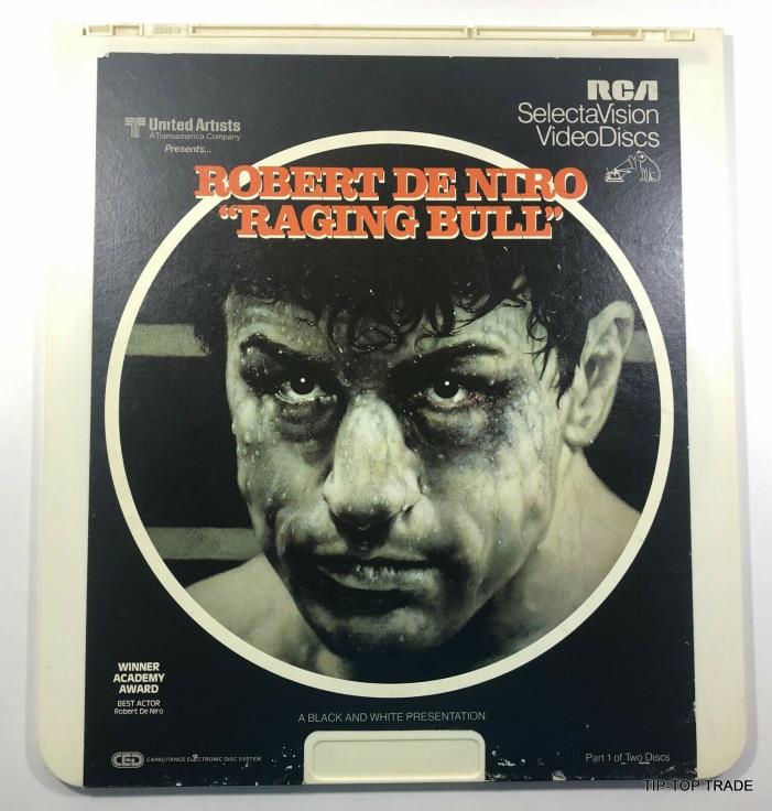 Rare Vintage RCA Robert De Niro Raging Bull Selectavision Videodiscs- Part 1