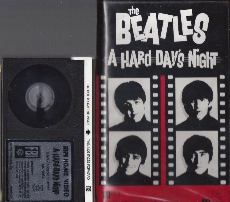 THE BEATLES A Hard Day's Night RARE ORIGINAL BETA TAPE Clam Shell