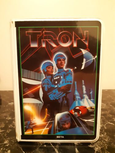 Disney Tron 1982 Betamax Beta Tape Clamshell Case - Very Good Condition