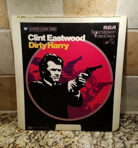 CED RCA VIDEO DISC, CLINT EASTWOOD DIRTY HARRY, 1 DISC, SELECTAVISION, WARNER
