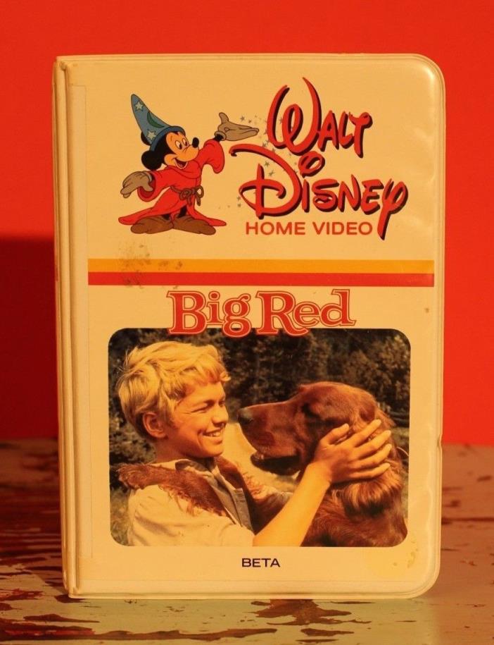 VTG Walt Disney Beta Max Home Video Movie Tape 195 BS WD Big Red Dog 1962 BETA