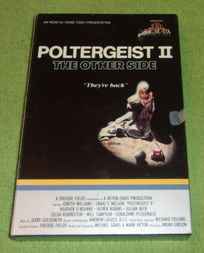 poltergeist 2 the other side beta storybook case 1986 horror MGM video