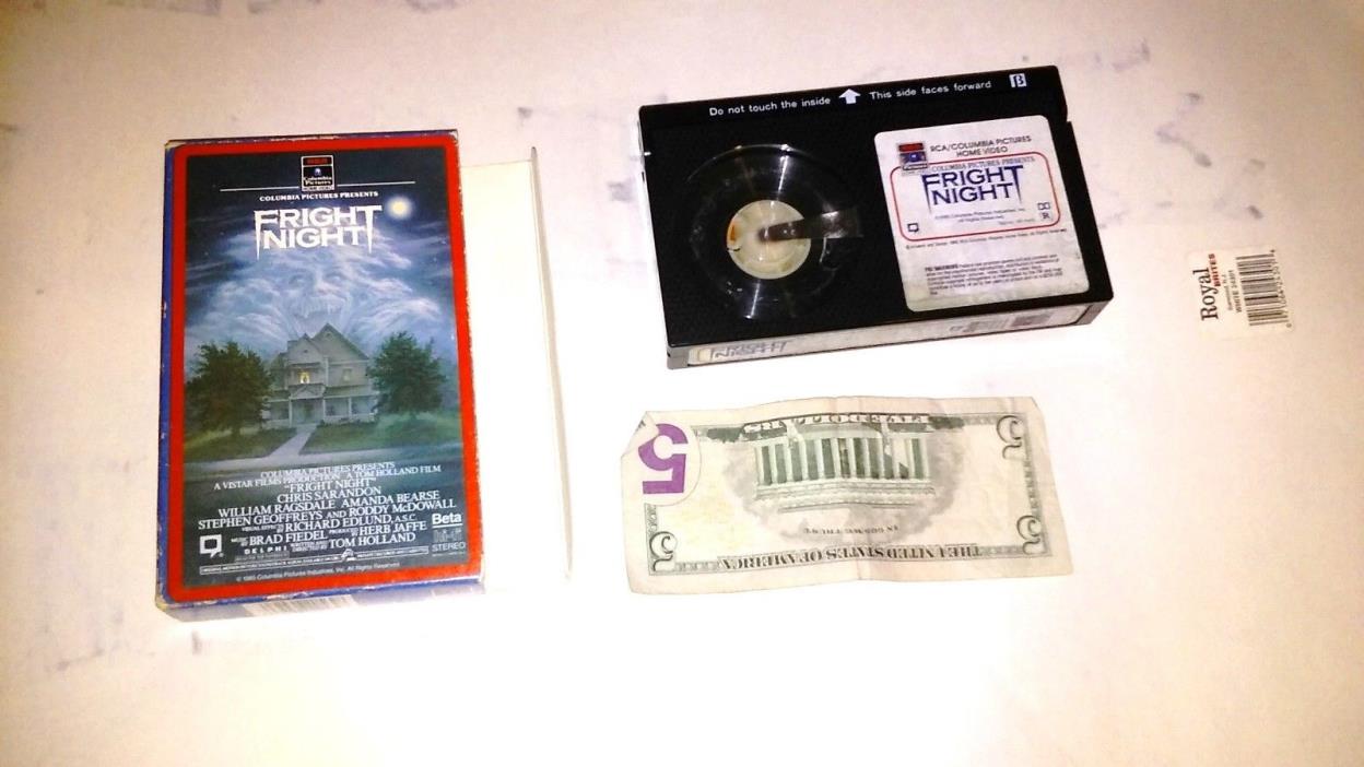 Fright Night BETAMAX  1986 RCA Chris Sarandon William Ragsdale Bearse. SCARCE.