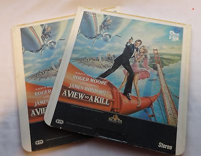 Vintage CED Video Disk 007 James Bond A View to a Kill