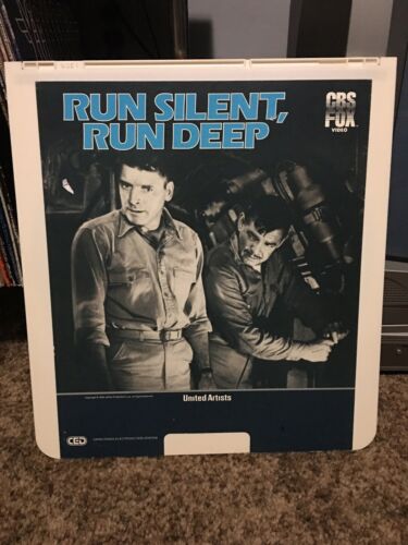 Vintage 1983 Run Silent, Run Deep RCA CED SelectaVision VideoDisc Tested