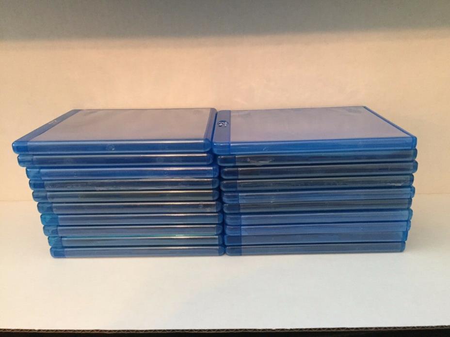 20 Empty Blu-Ray Replacement Cases - Used but good condition