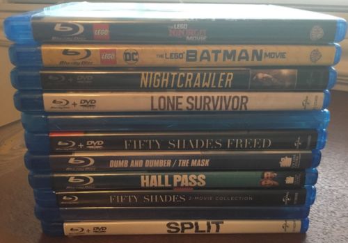 11 Empty Blu-Ray DVD Cases 2-Disc