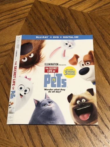 The Secret Life of Pets Blu-ray/Dvd Slipcover Only