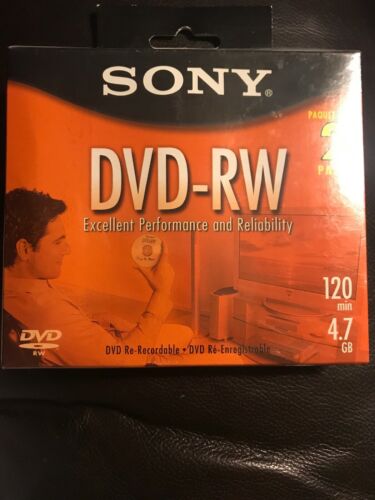 Sony DVD-RW 2X Rewriteable 4.7GB 2-Pack
