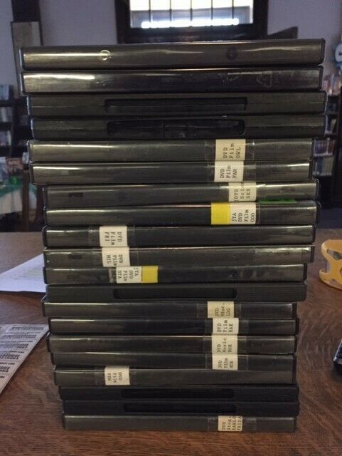 20 Used Empty Standard DVD Cases  ex-library
