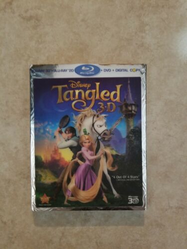 Tangled 3D Blu ray Slipcover Only Lenticular Disney
