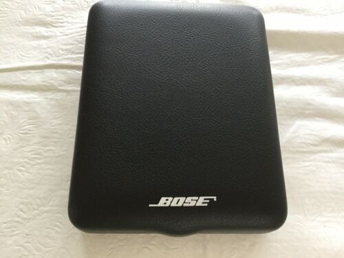 Bose Clamshell CD DVD Storage Case - Faux Black Leather - 7 x 5.5 x 2.5