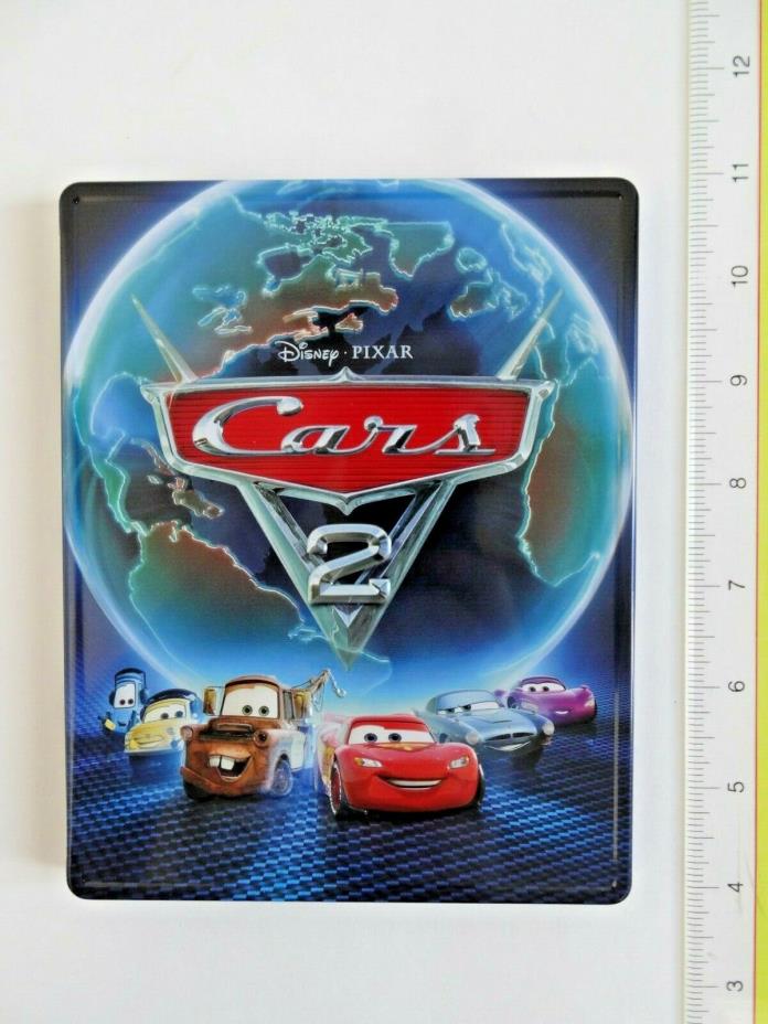 Disney Pixar Cars 2 Best Buy Exclusive Steelbook Metal Box Case No Discs