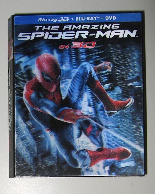 Amazing Spider-Man LENTICULAR SLIPCOVER only (no movie disc or case) blu-ray 3d