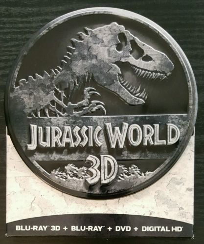 Jurassic World 3D bluray/bluray/dvd DISPLAY CASE ONLY. Discs/code NOT included.