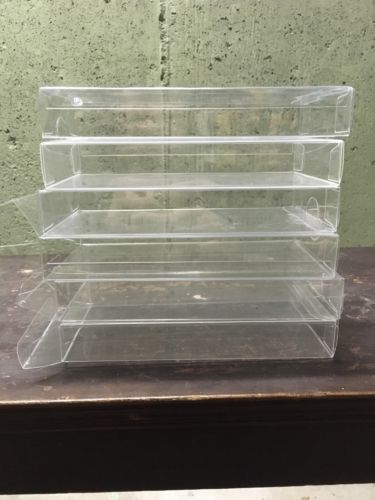 Lot Of 6 Clear Plastic VHS Cases