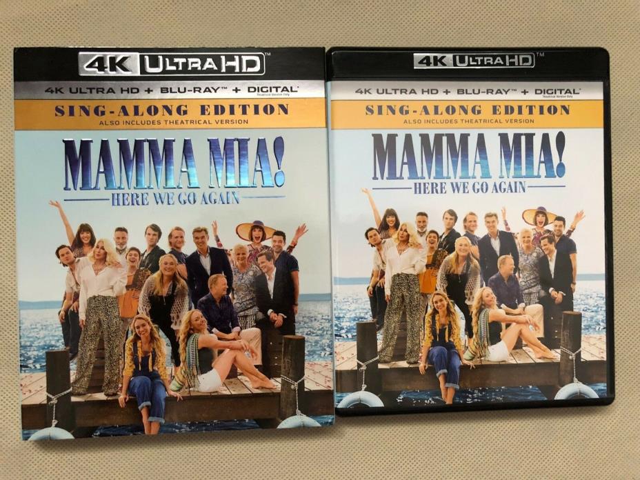 Mamma Mia: Here We Go Again Slipcover + Case ONLY! Perfect Condition!