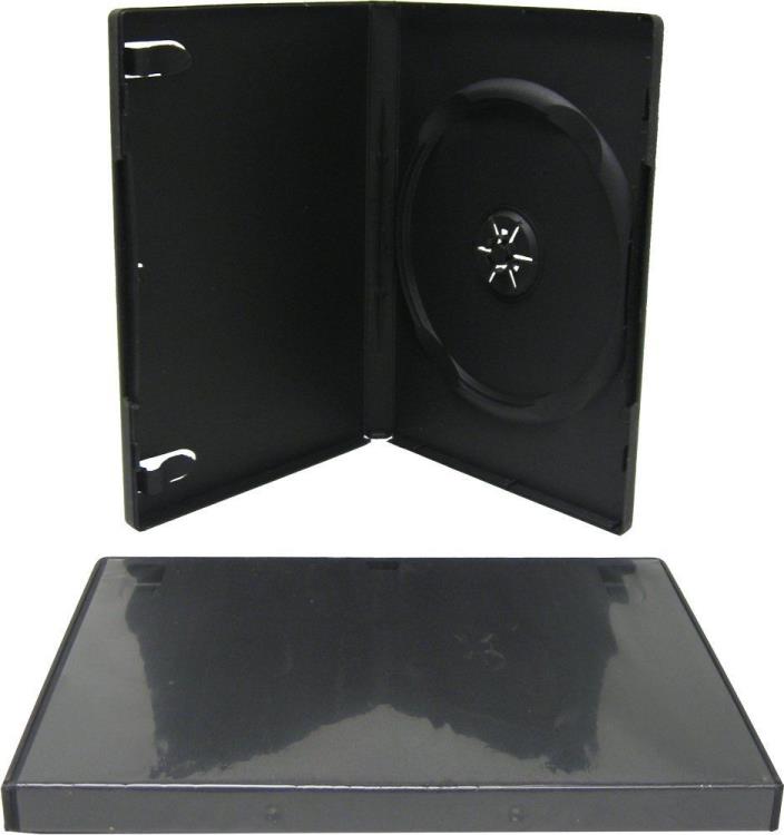 Single Black DVD Case - Package of 10 cases