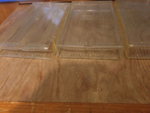 Lot of 5 Used VHS Box Protectors Clear Plastic Sleeves Protective Cases Covers