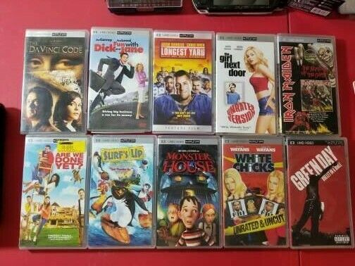 PSP - UMD MOVIE  LOT - ALL TESTED and WORKING