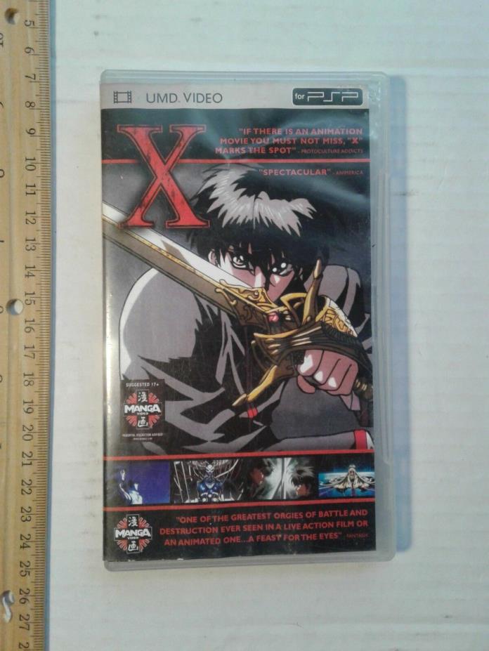 X (Sony UMD PSP Playstation Portable 2005) Anime Free Shipping included