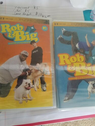 Rob and Big Vol. 1 And 2 UNCENSORED Sony PSP UMD Video NEW-