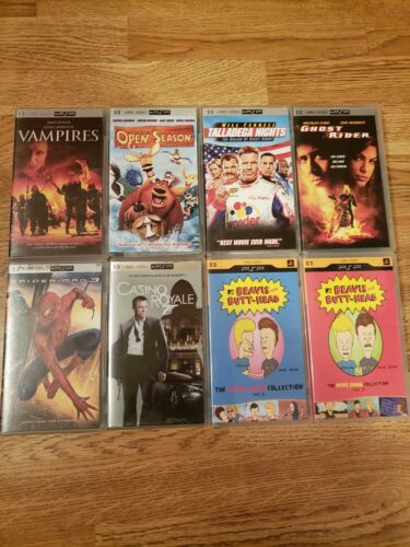 PSP UMD Movie Lot of 8 movies. Very good condition. Casino Royale Vampires