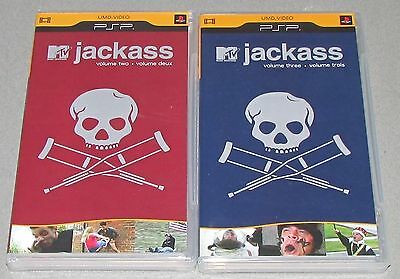 Jackass Vol. 2 & 3 Bundle for PSP UMD Video Brand New! Factory Sealed!