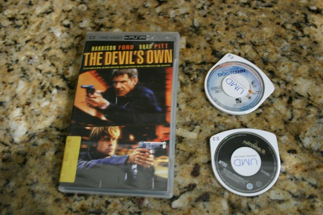 3 Movie PSP Lot- Lords Of Dogtown, The Devil's Own, National Treasures 2