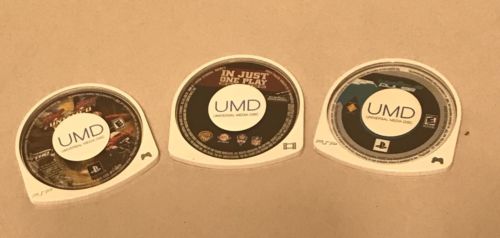 PSP UMD Universal Media Disc Games Movies Playstation Lot Of 3