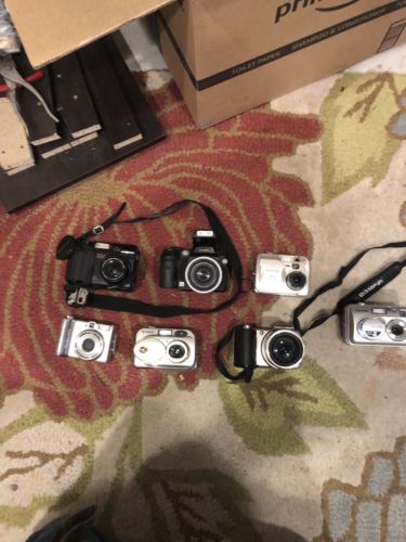 Lot Of Seven Working Digital Cameras
