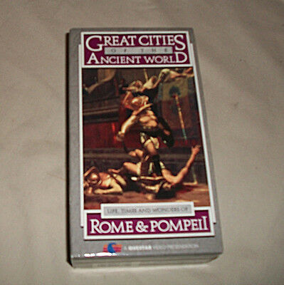 Great Cities of the Ancient World Rome Pompeii Athens VHS 2 Tape Box Set EUC