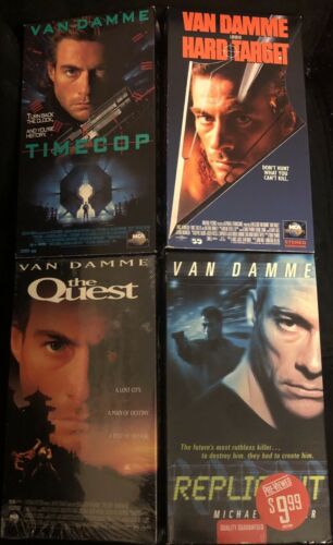 LOT OF 4 VHS Tapes Van Damme Collection