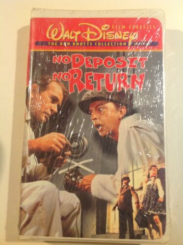 No Deposit, No Return Movie by Disney - (VHS, 1998, Don Knotts Collection) NEW