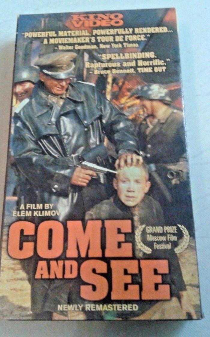 Come And See Grand Prize Award Winning WWII Film Rare VHS Newly Remastered 2001