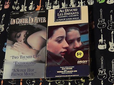 Un Coeur En Hiver (A Heart in Winter)(NEW) + Au Revoir Les Enfants (VHS x 2) LOT