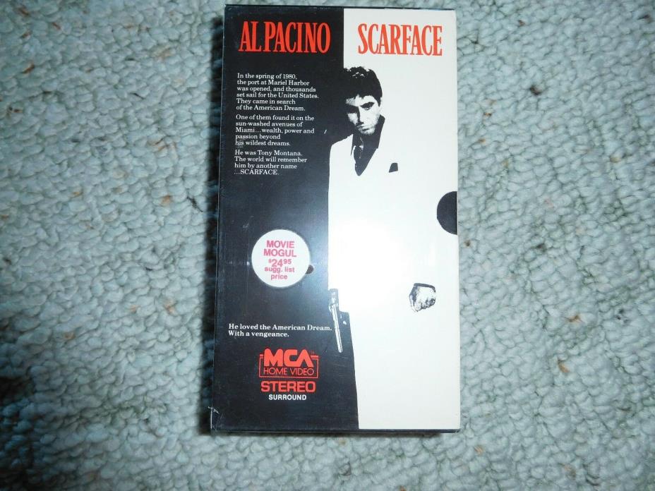 Scarface (NEW VHS, 2-Tape) Al Pacino, Steven Bauer, Michelle Pfeiffer 1997
