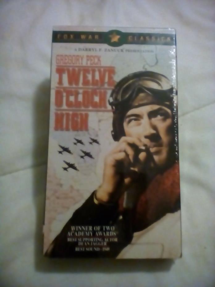 Twelve O'Clock High (VHS, 2001, Fox War Classics) BRAND NEW SEALED free Shipping