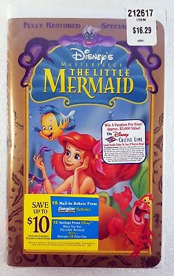 The Little Mermaid VHS Disney 83 minutes 1989 Sealed Unopened