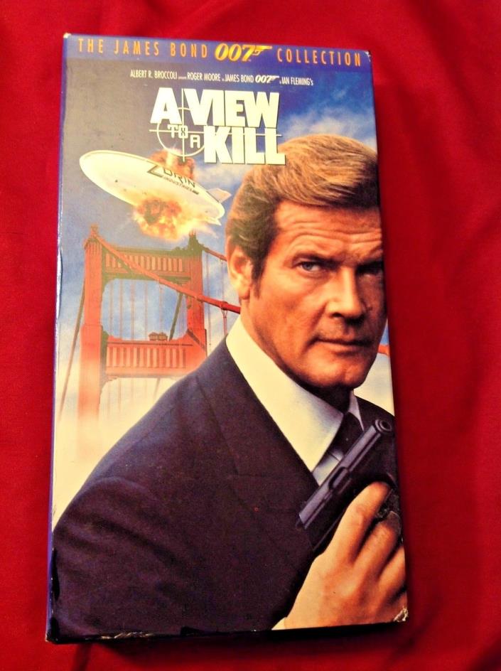 A View to a Kill VHS Non Rental 007 James Bond Roger Moore Nice Shape Collected