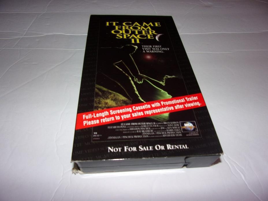 It Came From Outer Space Part II VHS  RARE (1996) Promo Screening Full Length