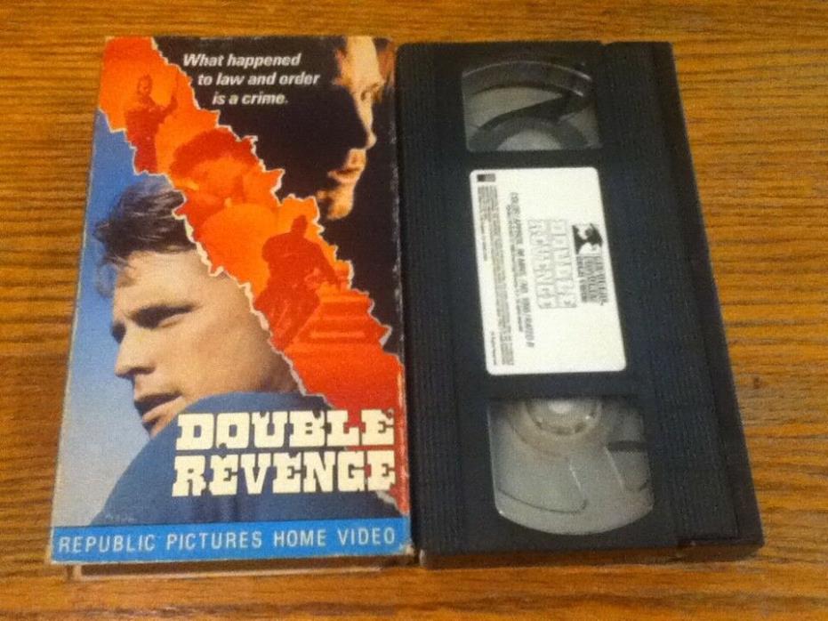 Double Revenge 80's Action Thriller VHS 1988 Leigh McCloskey Joe Dallesandro