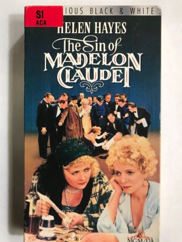 The Sin Of Madelon Claudet VHS 1931 Helen Hayes